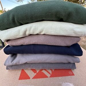 Lot of 6 unisex Los Angeles Apparel tshirts.